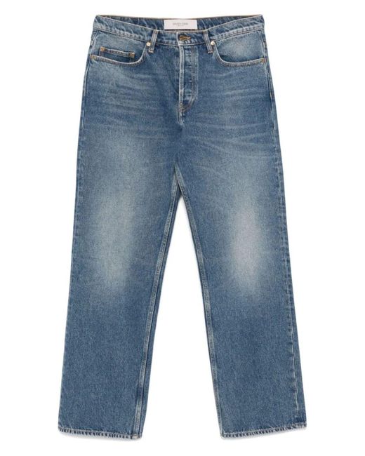 Golden Goose Deluxe Brand Blue Golden M's Pant Skate Loose Medium Washed Denim for men
