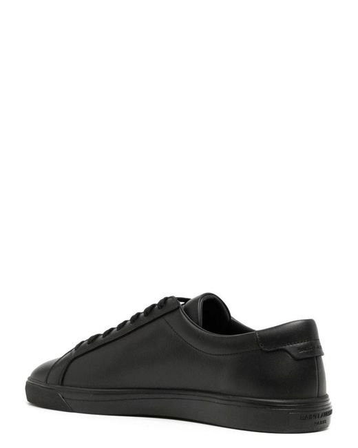 Saint Laurent Black Andy Leather Sneakers for men