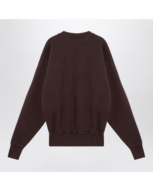 Saint Laurent Brown Taupe Coloured Plush Cotton Sweatshirt