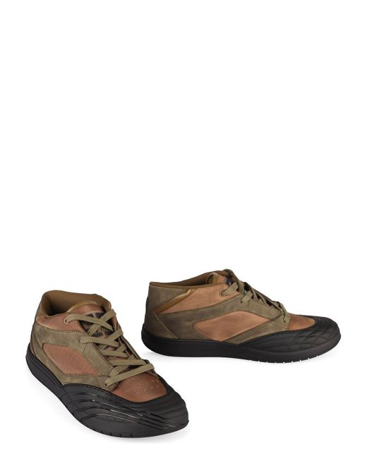 Givenchy Brown Skate Mid-Top Sneakers for men