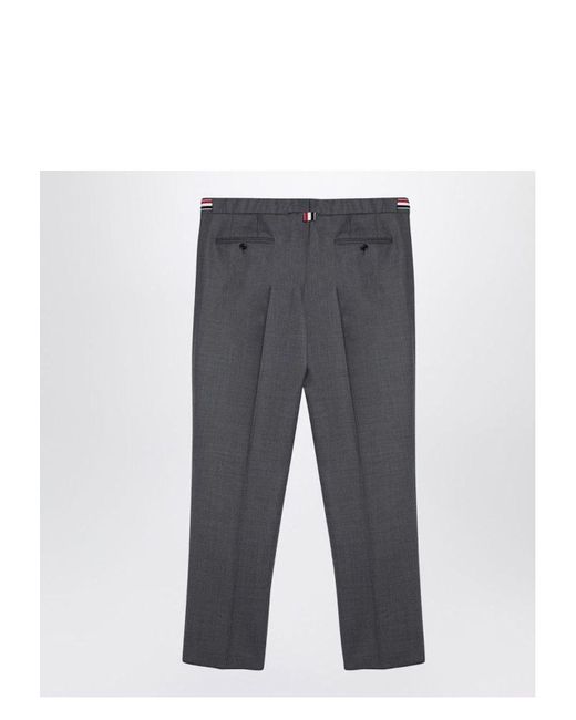 Thom Browne Gray Wool Trousers for men