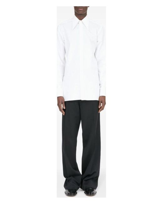 Maison Margiela White Long Sleeves Shirt for men