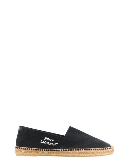Saint Laurent Black Canvas Espadrilles for men