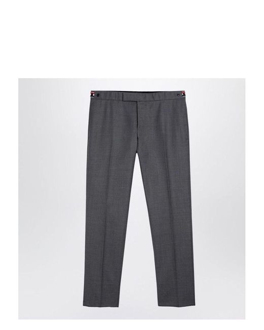Thom Browne Gray Wool Trousers for men