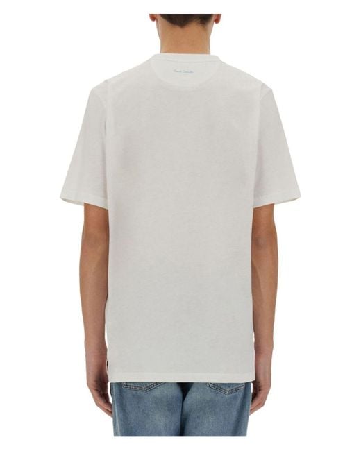 Paul Smith Gray Espresso Bar Print T-Shirt for men