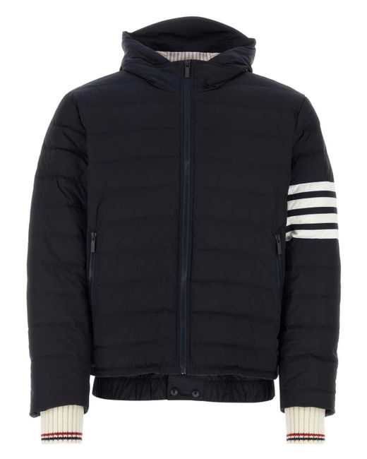 Thom Browne Blue Midnight Polyester Down Jacket
