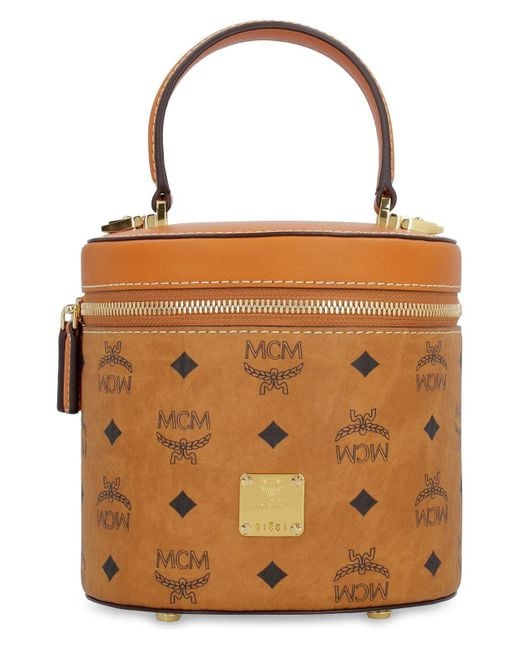 MCM Brown Aren Bag With Shoulder Strap