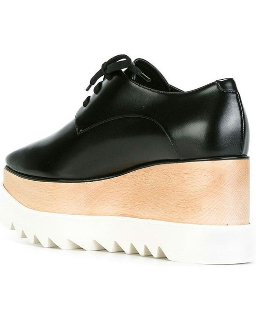 Stella McCartney Black Elyse Platform Brogues Boot