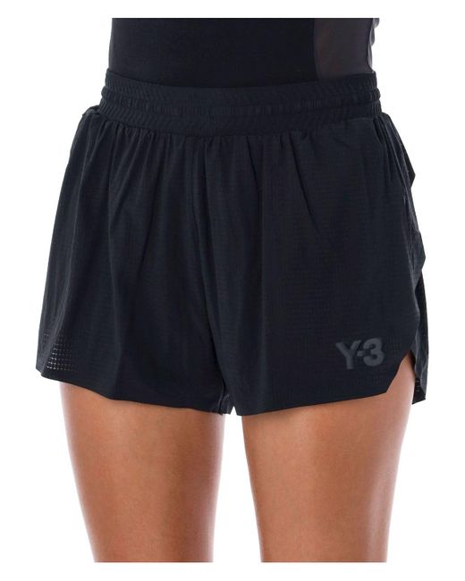 Y-3 Blue Running Shorts