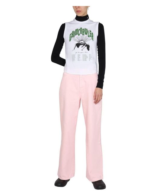 Raf Simons Pink Printed Top