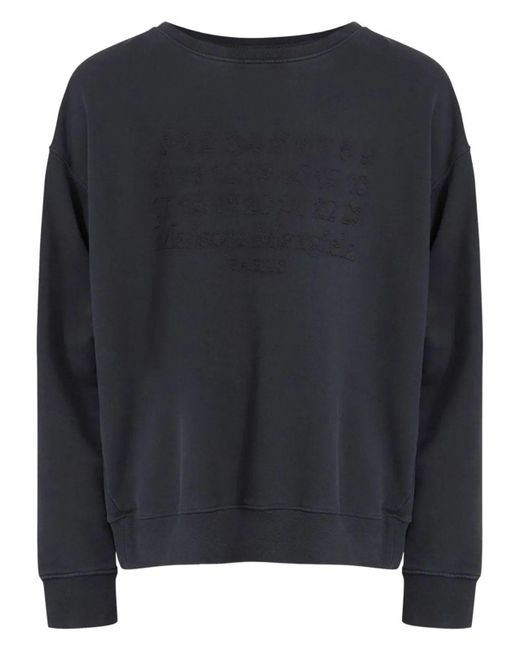 Maison Margiela Black Numbers Motif Sweater for men