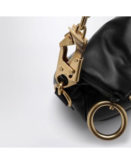 Burberry Black Leather Knight Bag