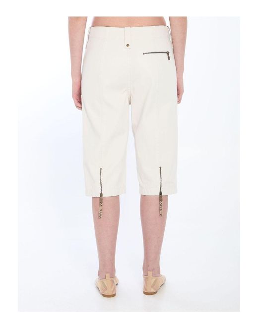Burberry White Capri Pants