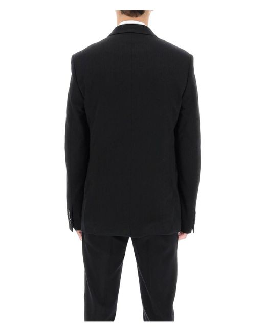 Dolce & Gabbana Black Stretch Viscose Blend Blazer