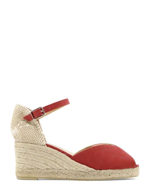 Castaner Red "Bianca" Espadrilles Sandal