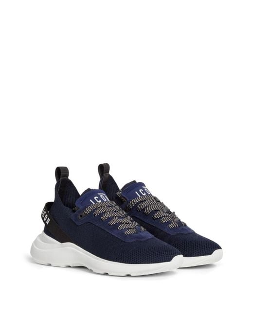 DSquared² Blue Fly Chunky Sneakers for men