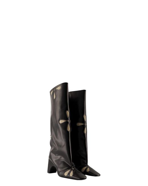 ブーツその他 Petal Bridge Boots - Coperni - Leather - Black Petal Bridge Boot – Coperni