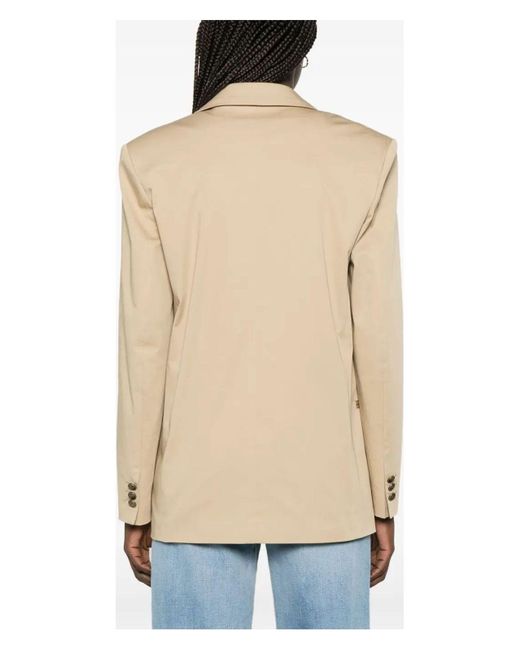 Etro Natural Notched Lapels Blazer