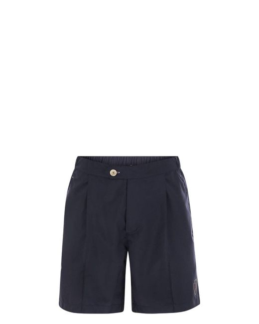 Brunello Cucinelli Blue Bermuda Shorts for men