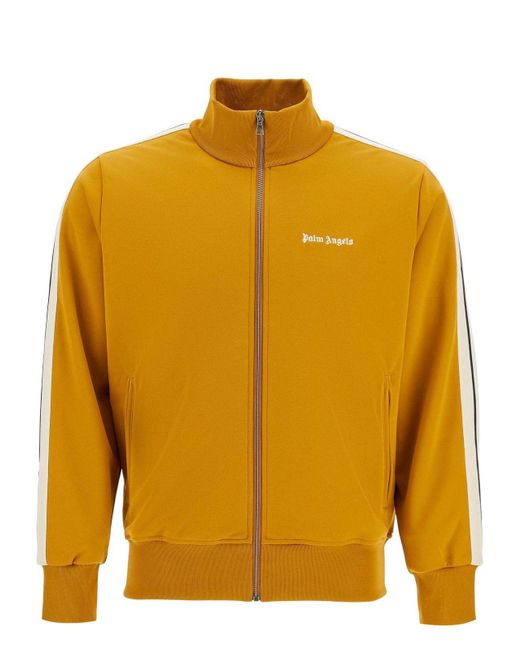 Palm Angels Orange Logo Track Jacket for men