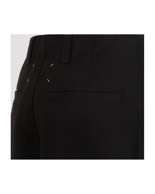 Maison Margiela Black Cotton Pants