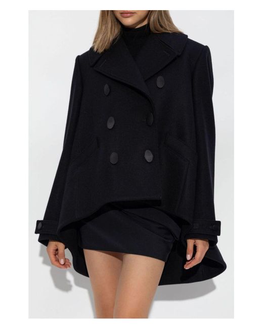 Givenchy Black Wool Oversize Coat