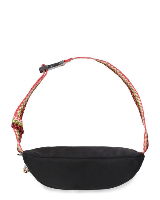 ショルダーバッグ Lanvin Black Nylon Curb Belt Bag Lanvin Nylon Curb Belt Bag in Black | Lyst
