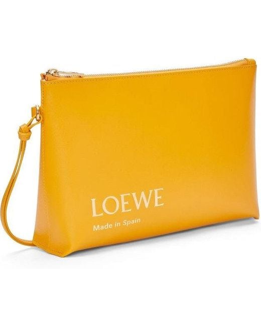 LOEWE イエローポーチ Made in Spain LOEWE イエローポーチ Made in Spain