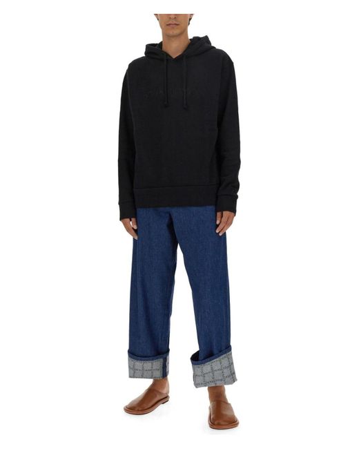 J.W. Anderson Black Sweatshirt With Logo for men