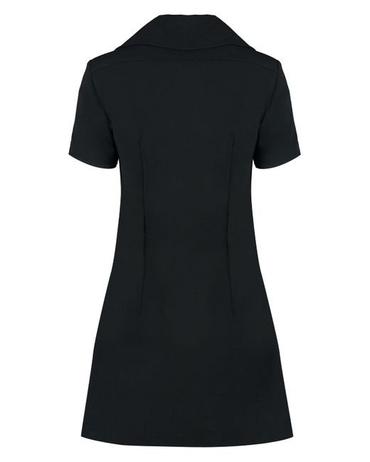 Patou Black Technical Crepe Dress