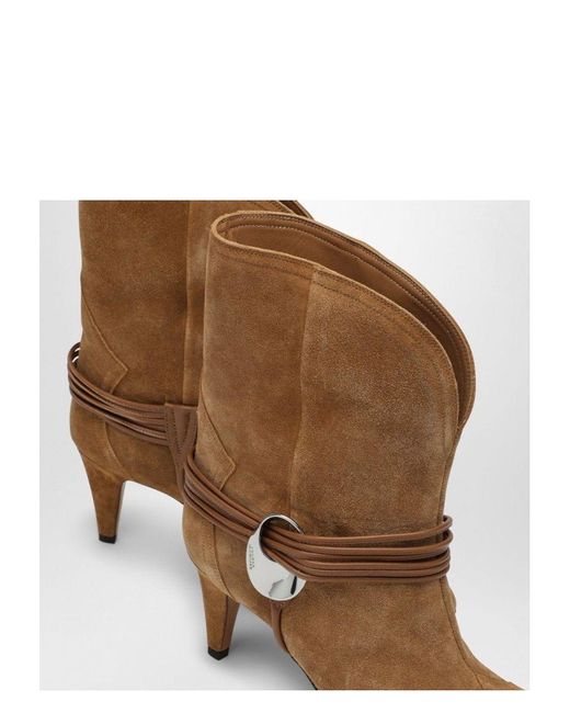 Isabel Marant Brown Low Cognac-Coloured Suede Boot