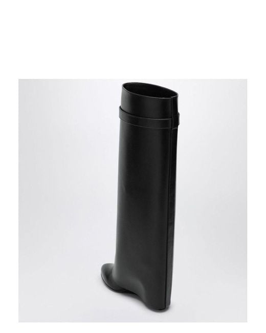 Givenchy Black Leather Shark Lock Boot