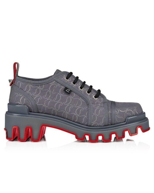 Christian Louboutin Panamic Dune Derbies Boot in Grey for Men Lyst UK