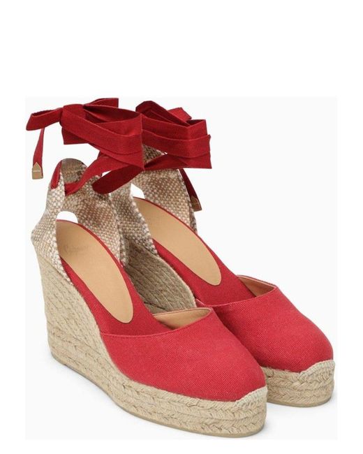 Castaner Red Carina 8Ed/001 Espadrilles Sandal
