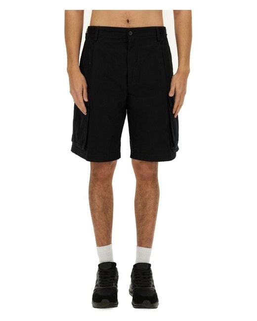 DSquared² Black Bermuda Cargo Shorts for men