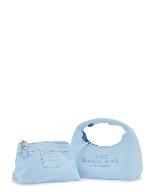 Marc Jacobs Blue The Sack Mini Leather Hobo Bag