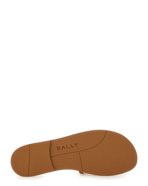 サンダル・ミュール Bally Slide Sandal Sollie Bally Slide Sandal Sollie in Natural | Lyst