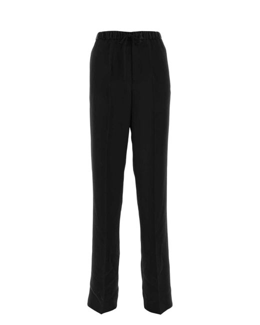 Jil Sander Black Satin Pant