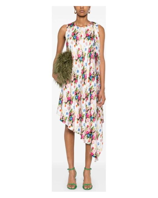 【LOEWE】ASYMMETRIC DRESS IN SILK Loewe Asymmetric dress in silk | REVERSIBLE
