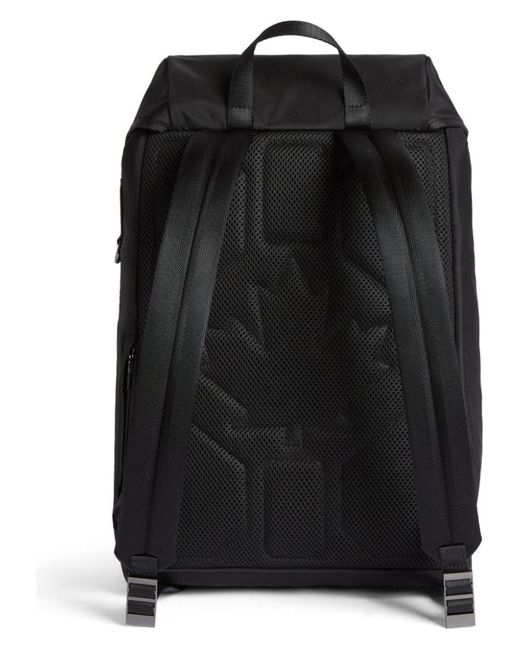 DSquared² Black Nylon Backpack for men