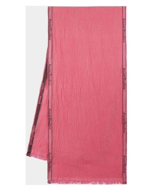 Acne Pink Vegetariana Scarf