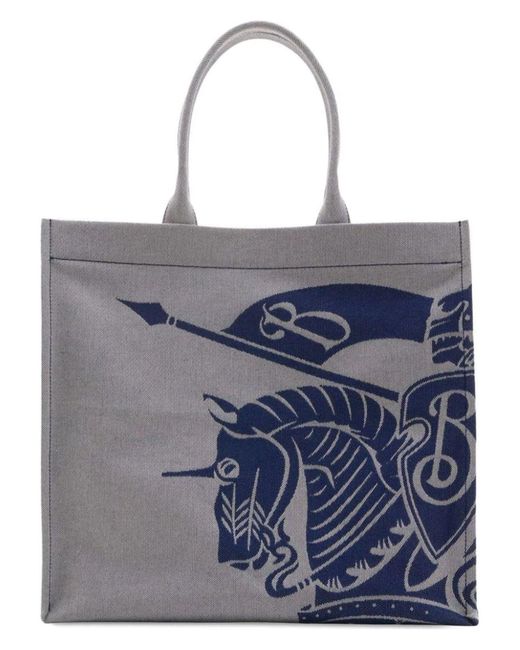 Burberry Blue Ekd Tote Bag for men