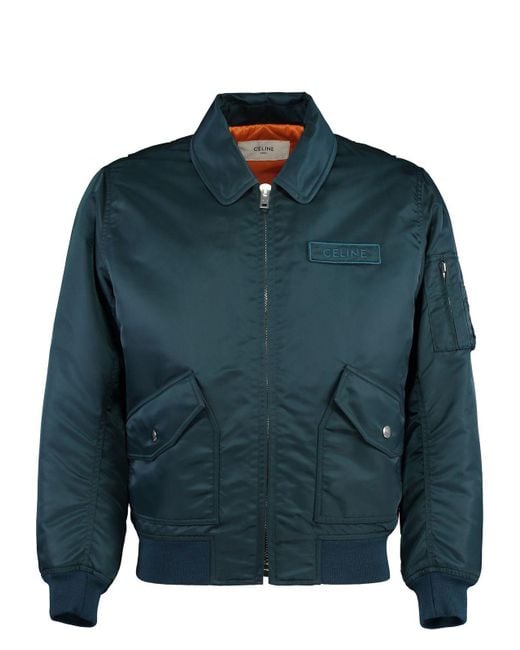 Céline Blue Bomber Jacket for men