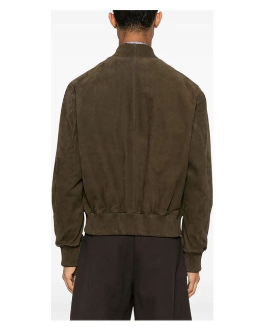 AMI Brown Zipped Jacket for men