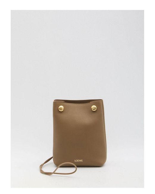 Loewe White Pebble Clutch