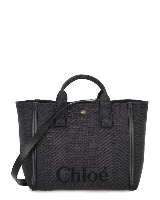 Chloé Black Summer Banana Hobo Bag
