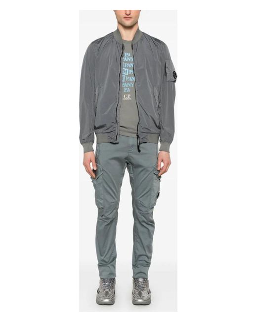 C P Company Gray Lens Detail Bomber Jacket for men