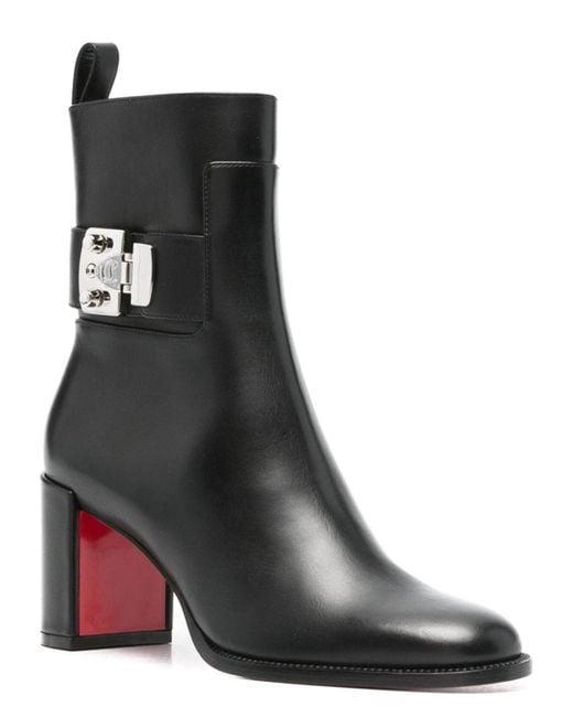 Christian Louboutin Black Premium Calf Leather Boots