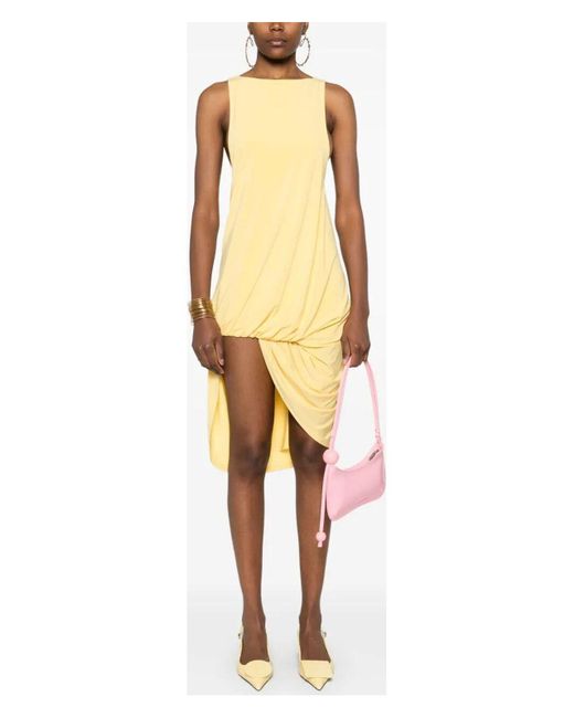 Jacquemus Metallic La Robe Peplo Courte