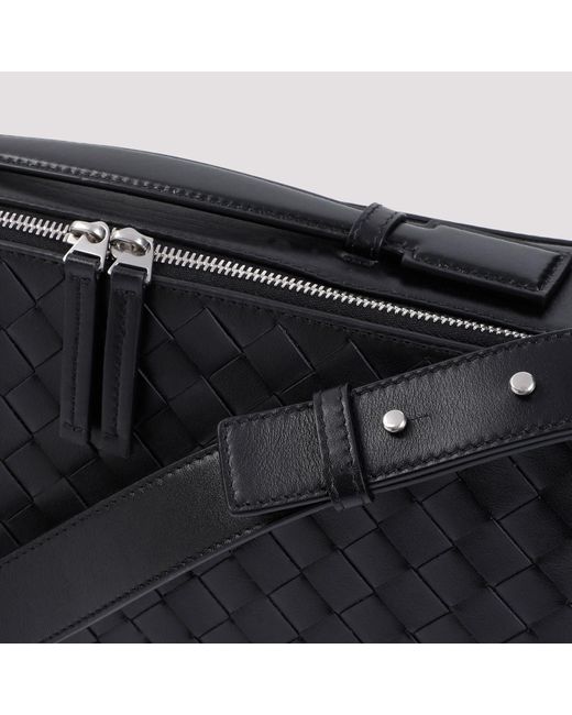 Bottega Veneta Black Getaway Slim Briefcase for men